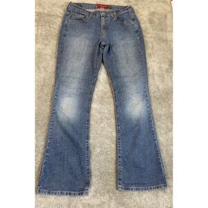 Levis 515 Nouveau Boot Cut Stretch Jeans Womens 8 M Blue Low Rise Denim 515-0215